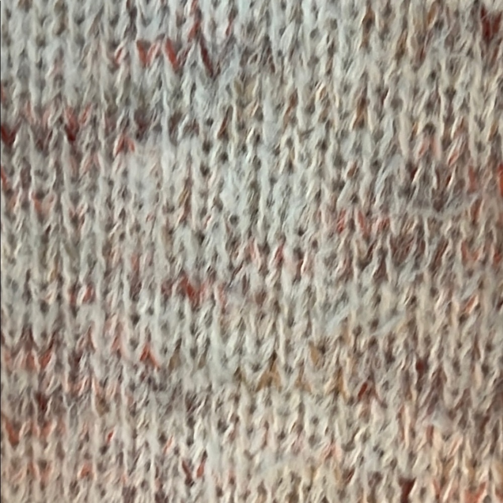 Universal Thread V-Neck Crop Sweater in White and Pink Hues - Picture 2 of 7